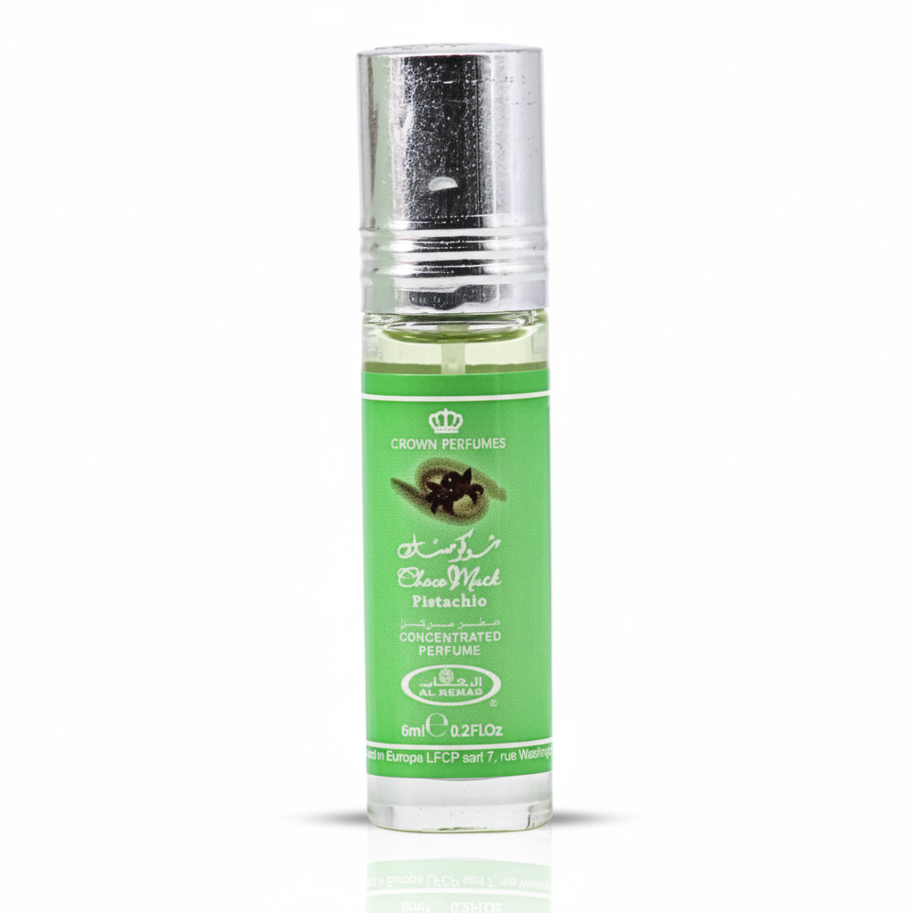 Choco Musk Pistachio Perfume Oil by Al-Rehab 6ml | Sweet Nutty Vanilla Scent