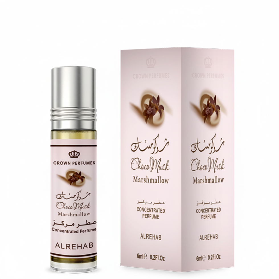 Choco Musk perfume oil by Al Rehab 6ml sweet vanilla chocolate unisex fragrance with warm musk gourmand notes