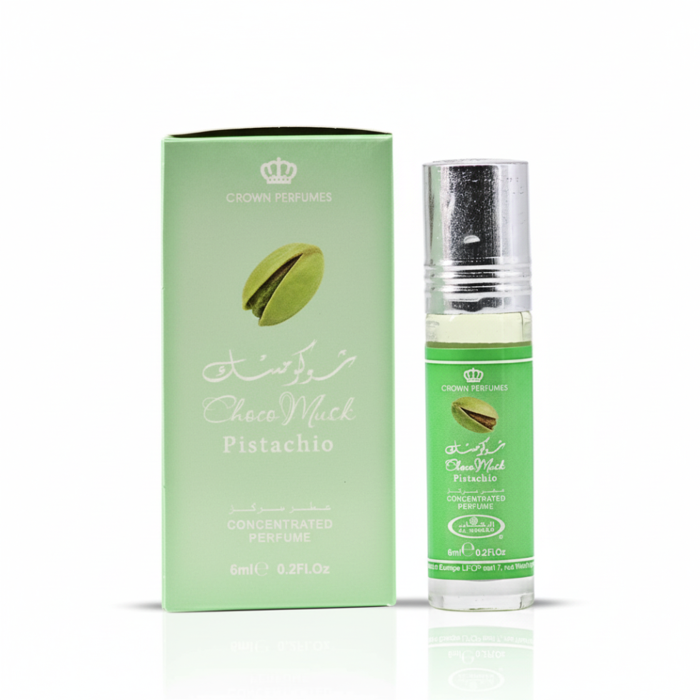Choco Musk Pistachio perfume oil by Al Rehab 6ml sweet nutty vanilla unisex fragrance with chocolate gourmand musk notes