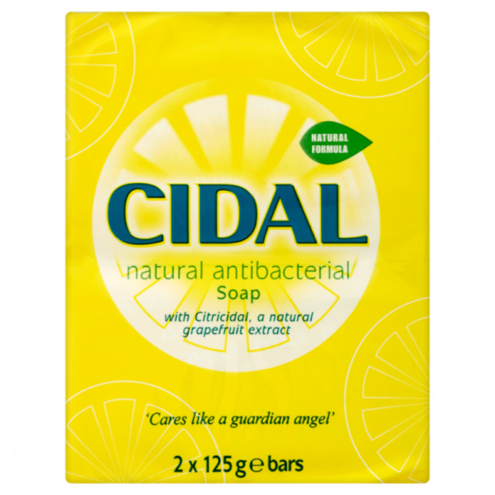 Cidal cleansing soap antibacterial twin pack for hygiene fresh skin and odor control 2x125g