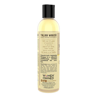 Taliah waajid clean n curly hydrating shampoo softens curls frizz control moisture