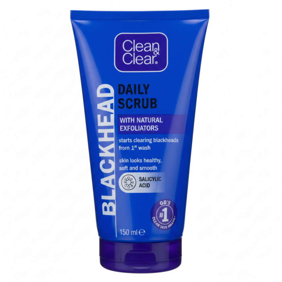 clean and clear blackhead daily scrub 150ml for exfoliating unclogging pores clear smooth acne free skin