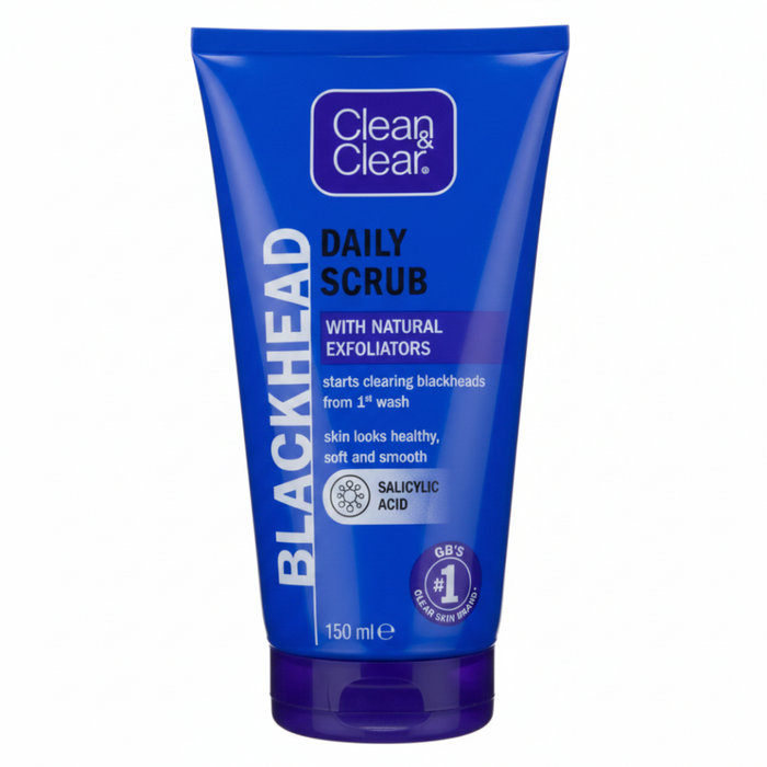 Clean & Clear Blackhead Daily Scrub 150ml | Exfoliate & Clear Pores