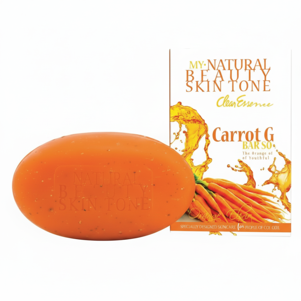 Carrot oil soap for skin brightening rejuvenation and smooth glowing healthy skin