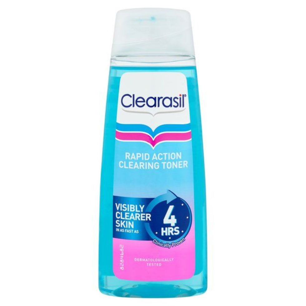 clearasil rapid action clearing toner 200ml acne control toner pore tightening oil control face toner fresh clear balanced skin daily skincare product