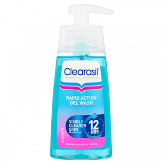 clearasil rapid action gel wash acne face wash deep cleansing pore cleanser oil control fresh clear smooth skin fast acting anti acne skincare product