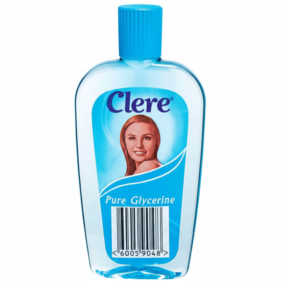 clere pure glycerine 100ml deep moisturising dry skin hydration care soft smooth skin travel size glycerine liquid moisture lock skincare product body and face care