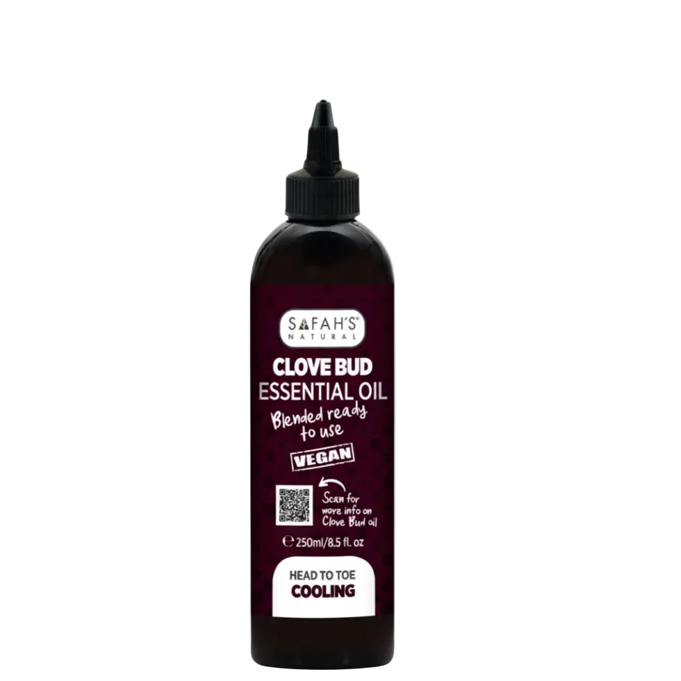 clove bud essential oil 250ml muscle relief antioxidant aromatherapy wellness cooling oil