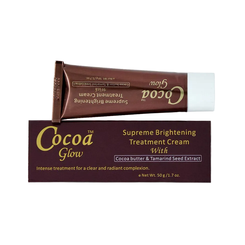 cocoa glow supreme brightening treatment cream dark spot glow care face cream even tone radiant skin care