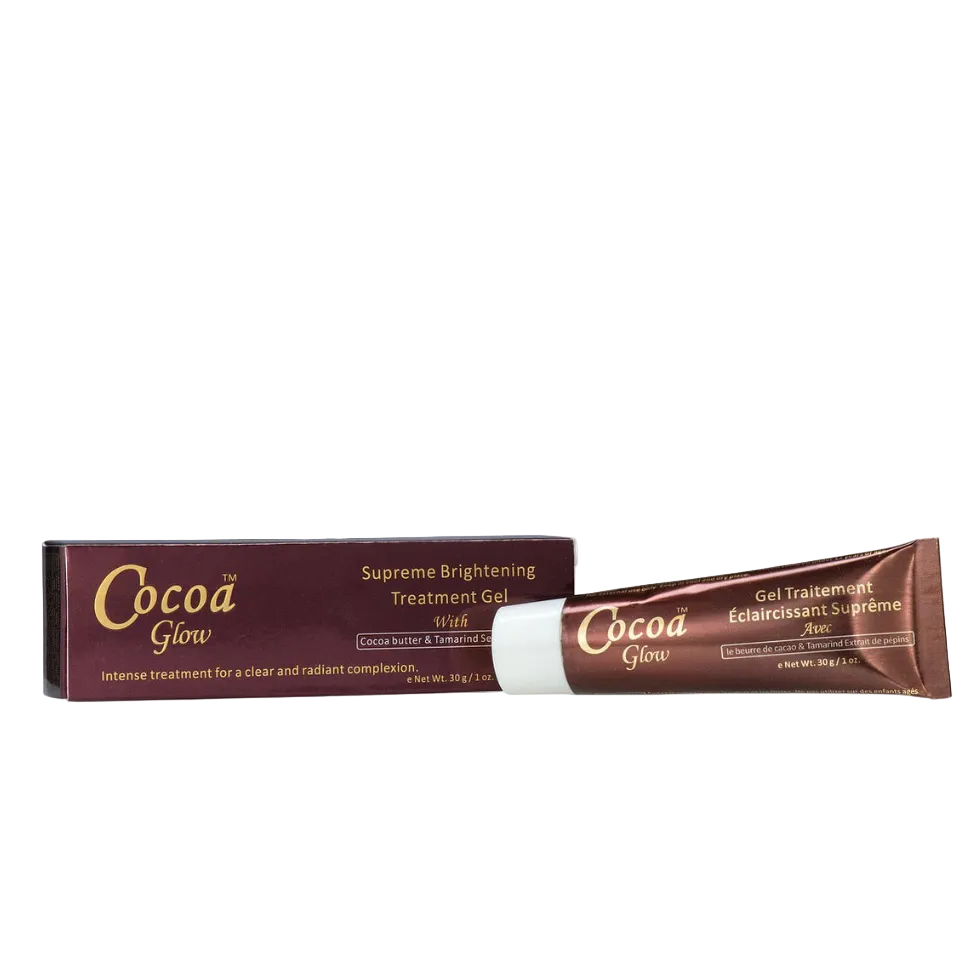 cocoa glow supreme brightening treatment gel 30g lightening care dark spot brightening skin gel even tone glow care
