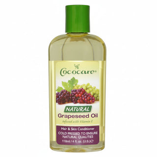 cococare grapeseed oil with vitamin e 118ml lightweight skin hair care oil moisturizing smooth soft healthy glow skin hair oil
