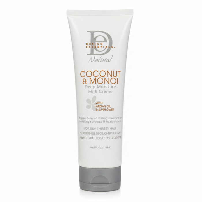 Coconut & Monoi Deep Moisture Milk Crème 4oz | Hydrate Soft Frizz-Free Hair