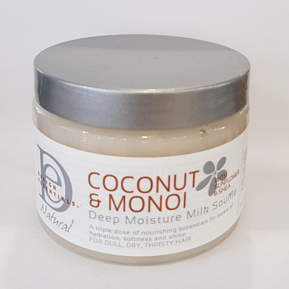 coconut monoi deep moisture milk souffle for hydrated soft frizz free shiny healthy curls