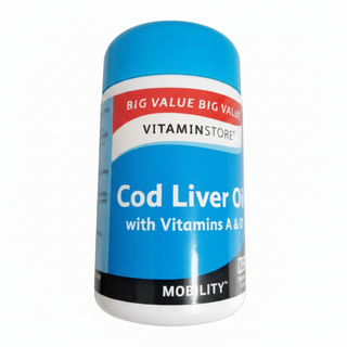 cod liver oil capsules with vitamin a and d mobility bone health support supplement uk made capsules