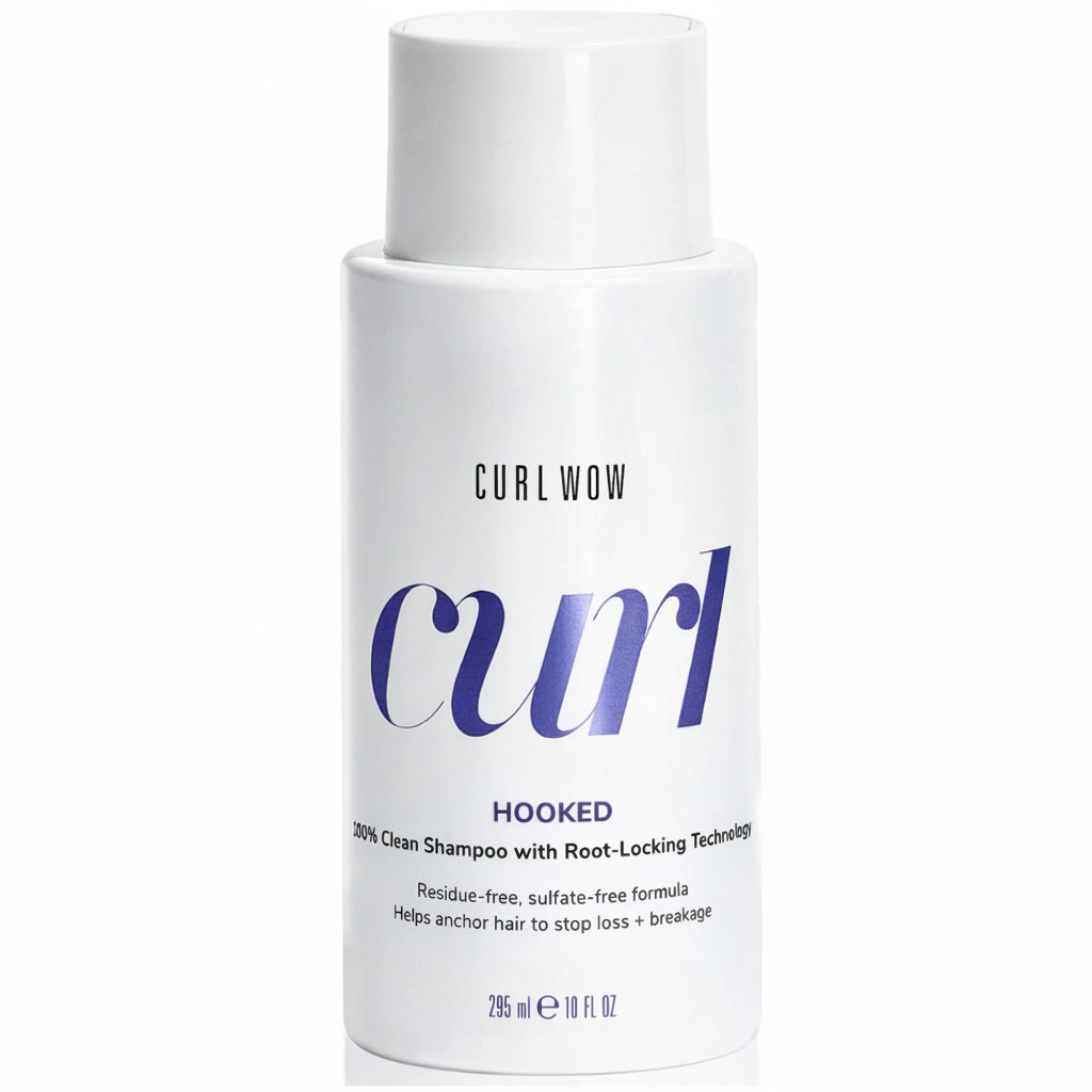 Curl Wow HOOKED 100% Clean Shampoo 295ml – Root-Locking, Breakage & Shedding Control