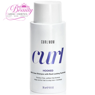 Curl Wow HOOKED 100% Clean Shampoo 295ml – Root-Locking, Breakage & Shedding Control