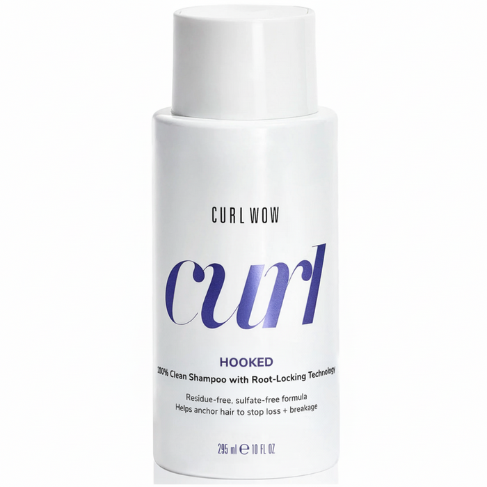 Curl Wow HOOKED 100% Clean Shampoo 295ml – Root-Locking, Breakage & Shedding Control