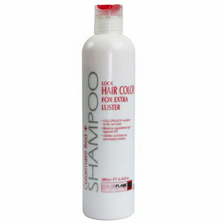colormate red plus shampoo 280ml extra luster color boost shampoo enhances shine vibrancy soft glossy hair color care shampoo for red tones hair product