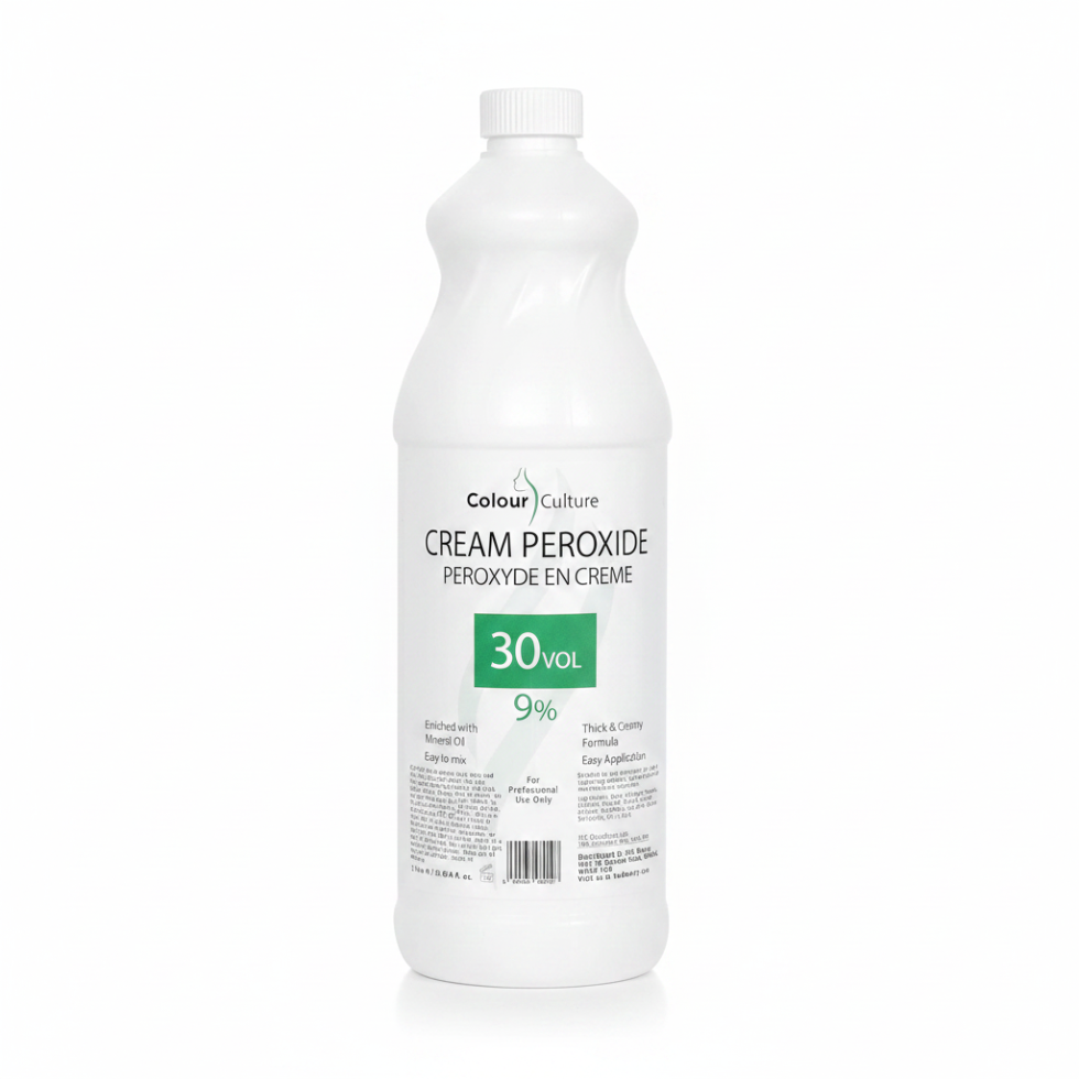 colour culture cream peroxide 9 percent 30 volume 1000ml hair developer oxidant salon size