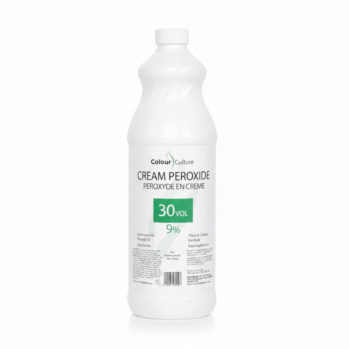 colour culture cream peroxide 9 percent 30 volume 1000ml hair developer oxidant salon size