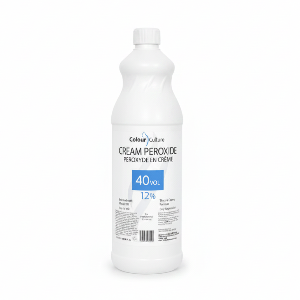 colour culture creme peroxide 12 percent 40 volume 1000ml hair developer oxidant salon size bleach support