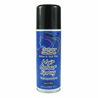 colour culture electric blue hair colour spray 127g temporary bold blue hair spray washable instant hair styling spray for parties and events