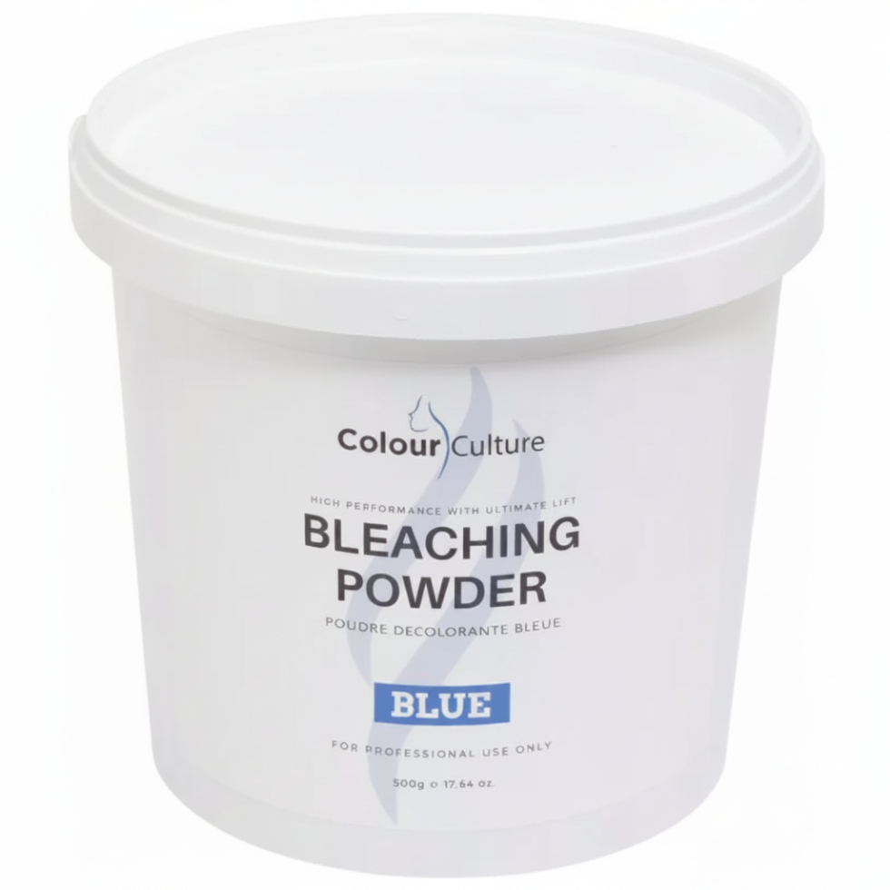 colour culture professional blue bleaching powder 500g hair lightening salon bleach powder