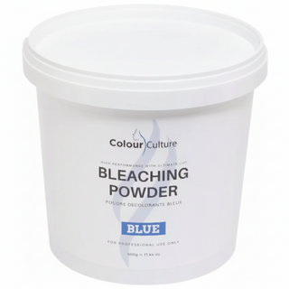 colour culture professional blue bleaching powder 500g hair lightening salon bleach powder
