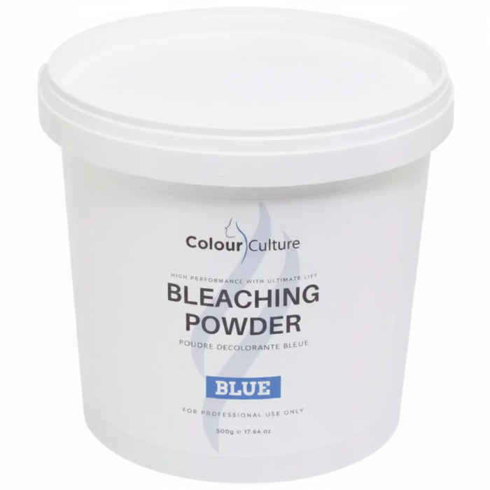 colour culture professional blue bleaching powder 500g hair lightening salon bleach powder