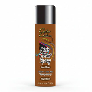 colour natural brown hair colour spray 127g temporary natural brown coverage hair styling spray