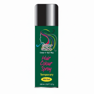 colour wild red hair colour spray 127g temporary bold red coverage party festival hair color spray