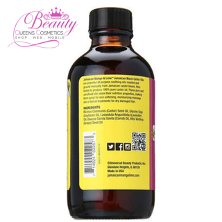 Jamaican Mango & Lime Black Castor Oil with Lavender– 4oz Moisturize & Strengthen Hair