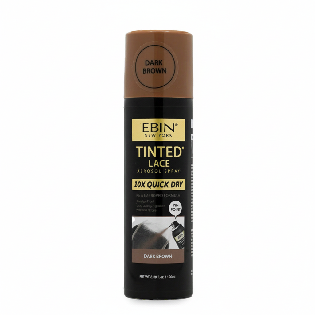 EBIN 10X Quick Dry Tinted Lace Spray 100ml | Light, Medium & Dark Brown Shades