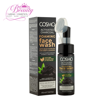 Cosmo Activated Charcoal Foaming Face Wash 175ml- Deep Cleansing & Purifying