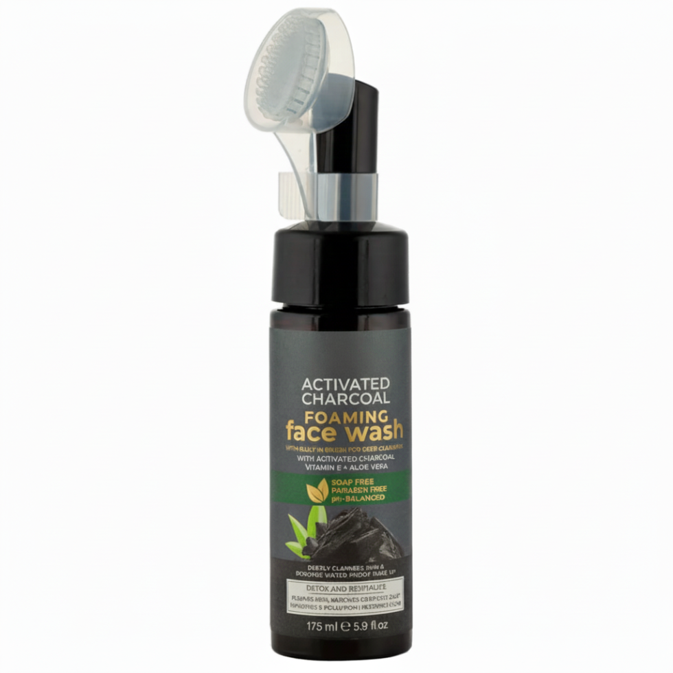 Cosmo activated charcoal foaming face wash 175ml deep cleansing and purifying skin cleanser