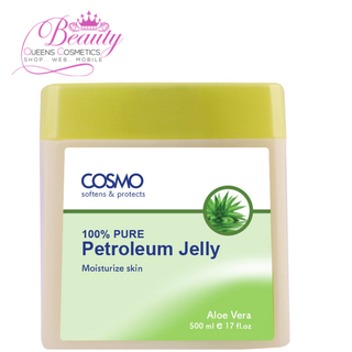 Cosmo Aloe Vera 100% Pure Petroleum Jelly 500ml- Deep Hydration & Skin Protection