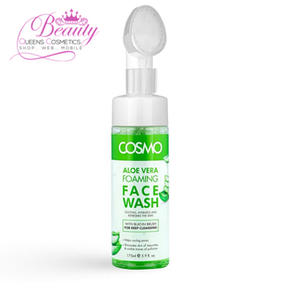 Cosmo Aloe Vera Foaming Face Wash 175ml- Hydrating, Soothing & Deep Cleansing