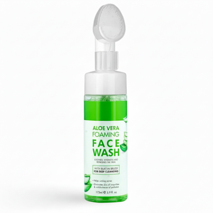 Cosmo Aloe Vera Foaming Face Wash 175ml | Hydrating, Soothing & Deep Cleansing