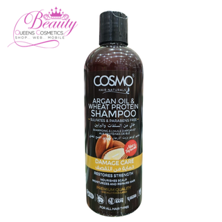 Cosmo Argan Oil & Wheat Protein Shampoo 100ml- Strengthening & Repair Formula