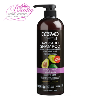 Cosmo Avocado Soothing Shampoo 1000ml- Hydrating Care for Dry & Damaged Hair