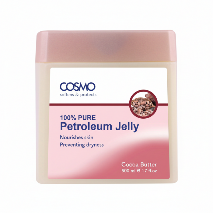 Cosmo cocoa butter petroleum jelly 500ml deep hydration and soft skin moisturizing care cream