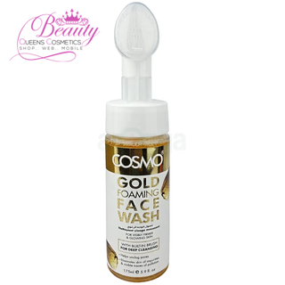 Cosmo Gold Foaming Face Wash 175ml- Deep Cleansing & Anti-Aging Brush Cleanser