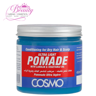 Cosmo Lanolin & Vegetable Oil Hair Pomade 450ml | Light Hold & Deep Moisture