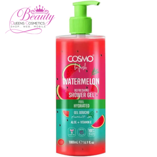 Cosmo Watermelon Refreshing  Shower Gel 1000ml- Aloe Vera & Vitamin E