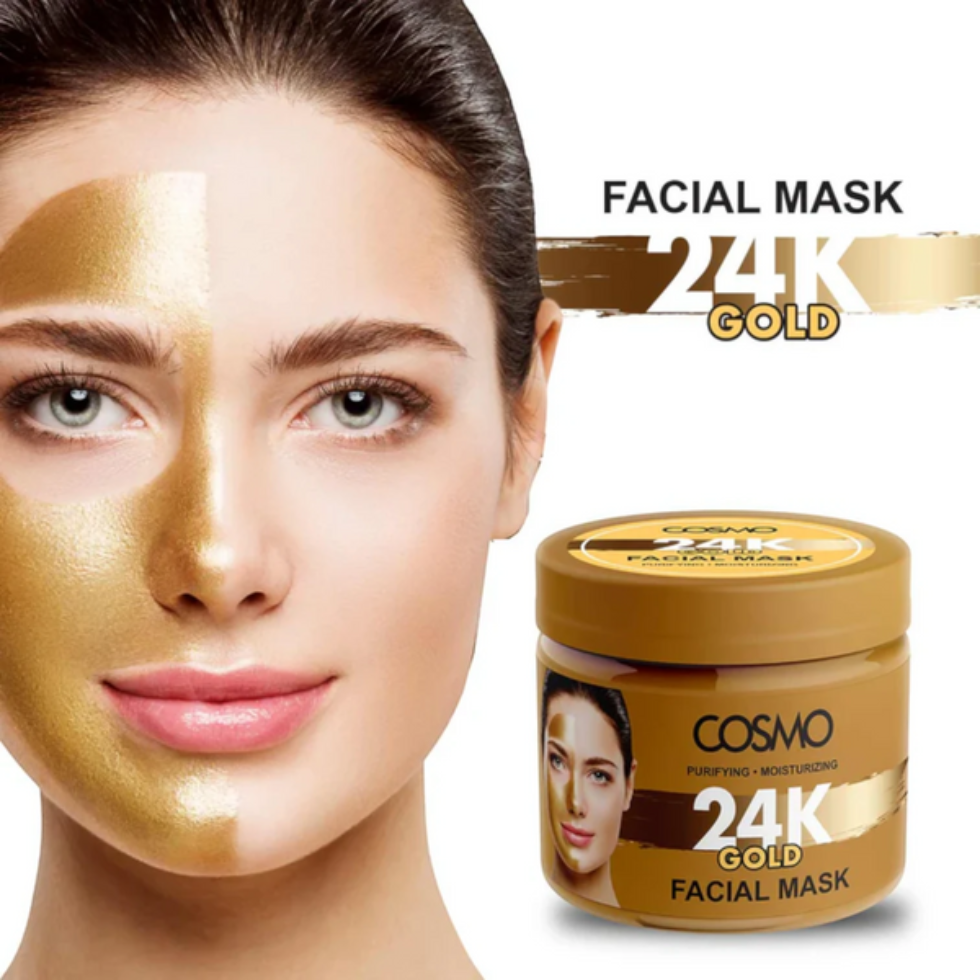 Cosmo 24K gold facial mask 200g anti aging hydrating and brightening skincare mask