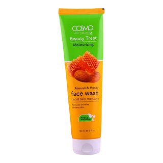 Cosmo almond and honey face wash 150ml gentle hydrating skin cleansing face wash for soft glowing skin