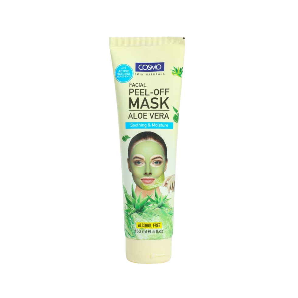 Cosmo aloe vera peel off mask deep cleansing soothing face mask for smooth and clear skin