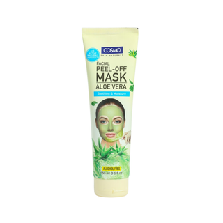 Cosmo aloe vera peel off mask deep cleansing soothing face mask for smooth and clear skin