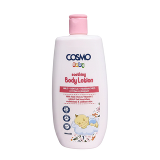 Cosmo baby lotion with aloe vera and vitamin e 500ml gentle moisturizing baby skin care lotion