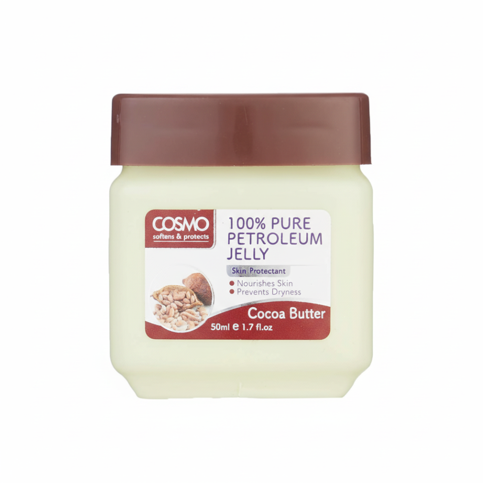 Cosmo cocoa butter petroleum jelly 50ml deep hydration and skin protection moisturizing cream for soft skin